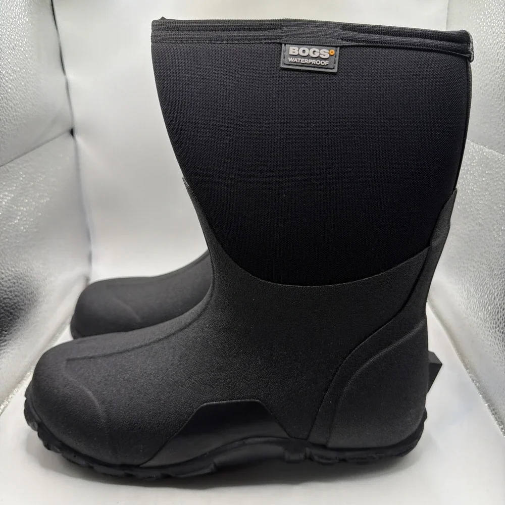 Bogs‎ Men's Comfortable Waterproof Classic Regular Mid Boot - Black, Size10